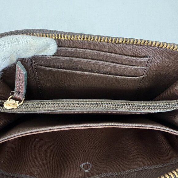 Fossil Envelope Wristlet Brown with Dots - Picture 10 of 10